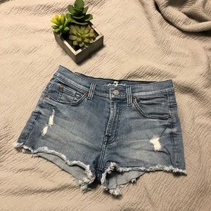 7 For All Mankind Jean Shorts